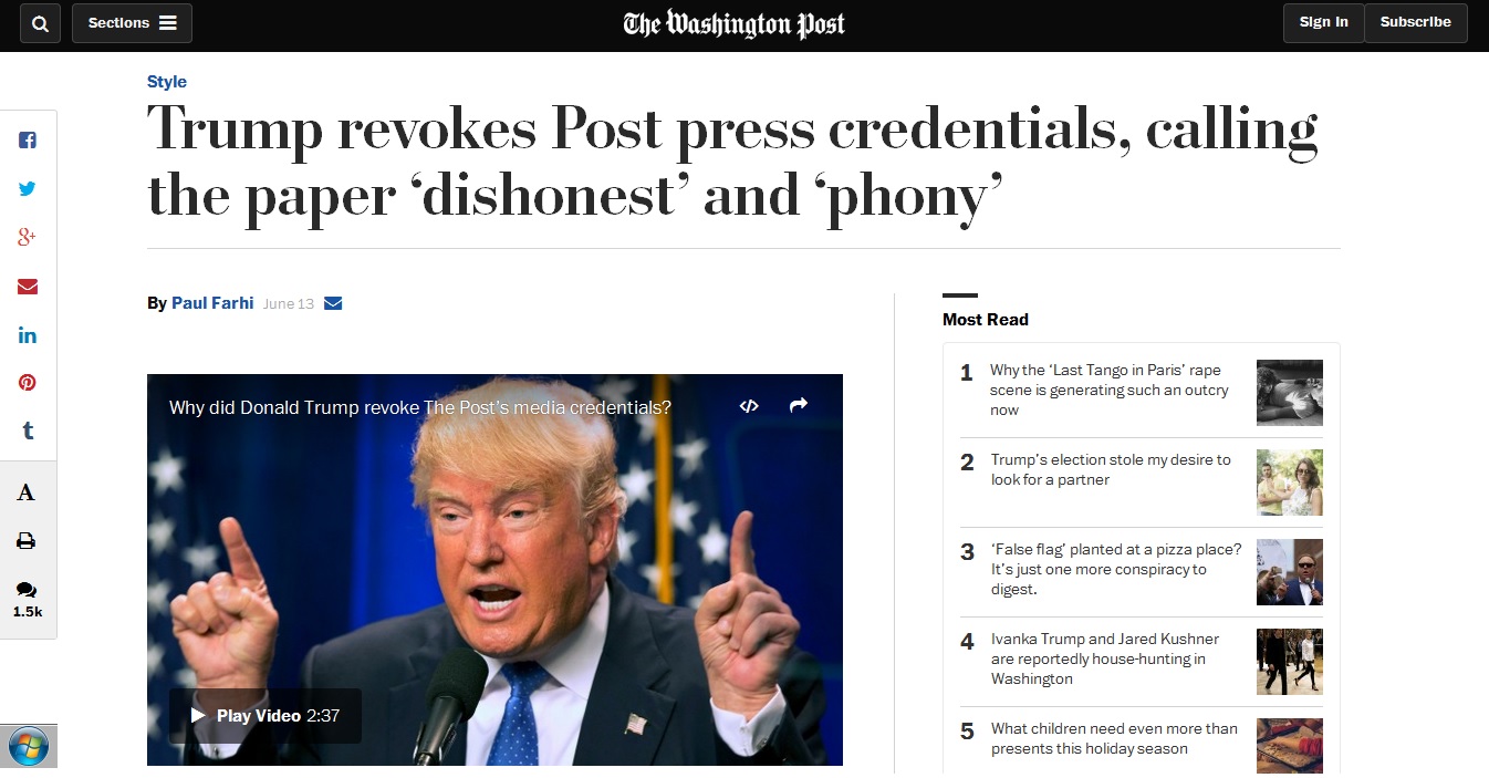 Washington Post Editor Baron’s Message to Journalists in Trump Era ...