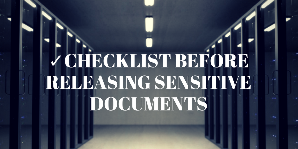 Source Protection Sensitive Document Checklist Global Investigative