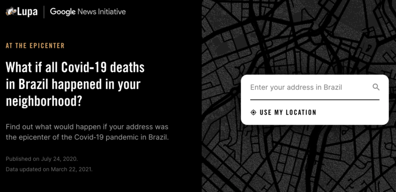 How We Built the Data Visualization That Brought Brazil's COVID Deaths  Close to Home – Global Investigative Journalism Network