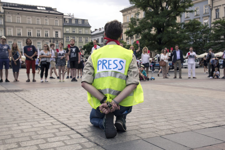 Press freedom protest