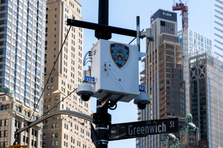 NYPD CCTV camera surveillance