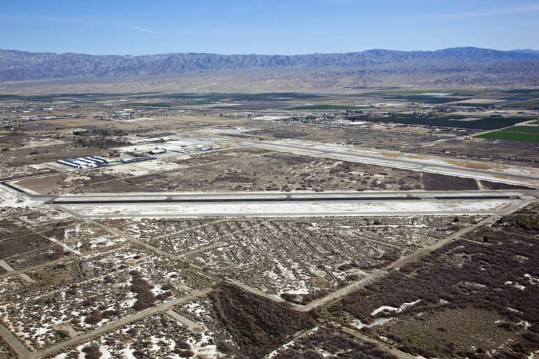 Aerial shot of Thermal, California