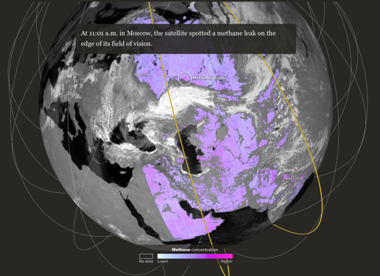 Satellite spots Russian methane leak