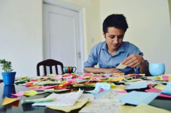 Zaki Daryabi at his office Etilaat Roz, Kabul, Afghanistan, Jun 26, 2019