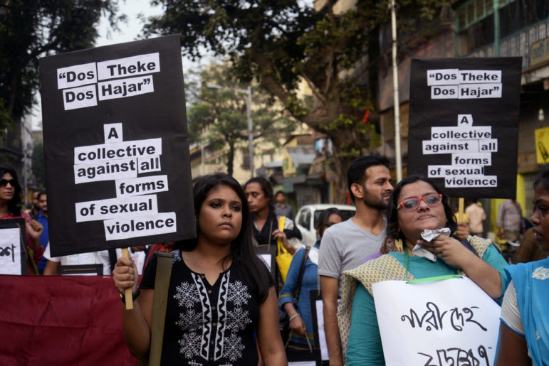 Indian women protest sexual violence