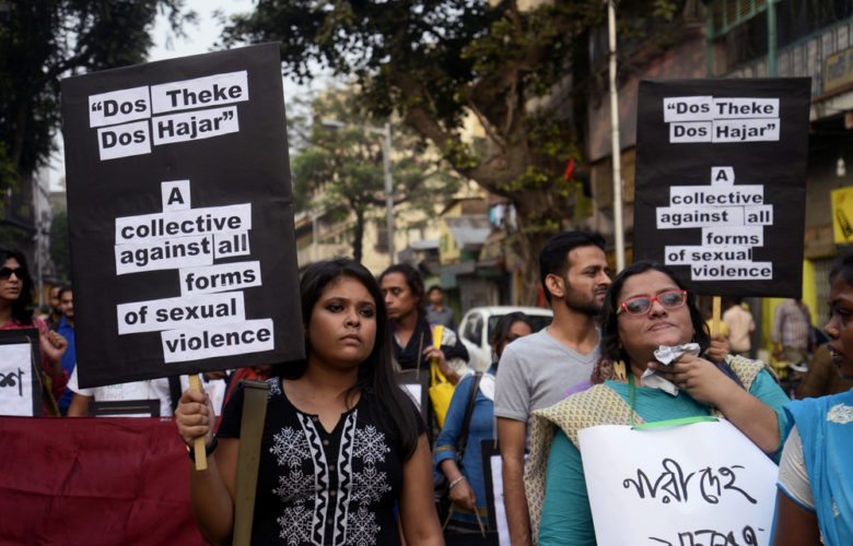 Indian women protest sexual violence