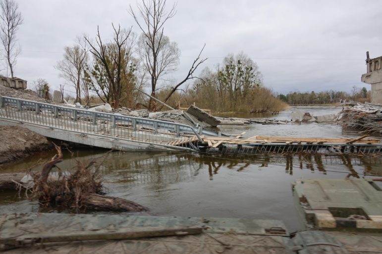 Damaged,Bridge.,The,Civilian,Object,Was,Blown,Up.,War,In