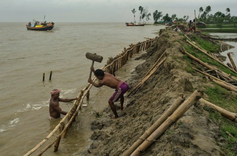 India dikes to protect coastal flooding