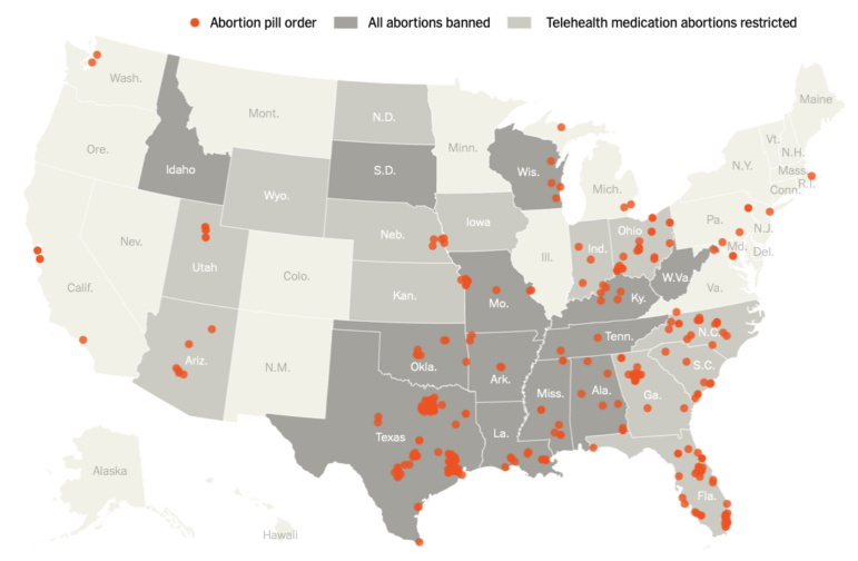 data journalism abortion pill access US