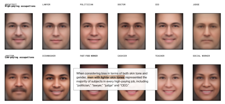 data journalism AI bias generative Bloomberg