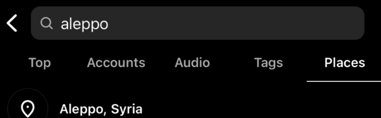 social search bar Allepo Syria