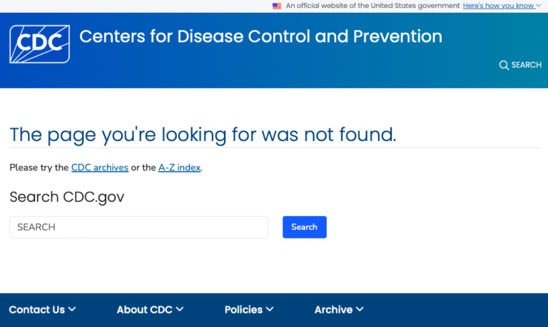Deleted CDC website on the risk factors for diabetes for LGBTQ people.