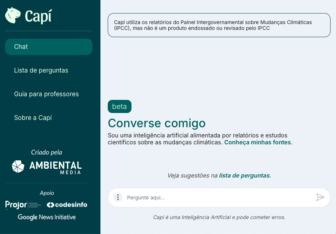 El chatbot de Capí permite a los usuarios hacer preguntas sobre el clima y obtener respuestas de organizaciones científicas de confianza como el IPCC de la ONU. Imagen: Captura de pantalla, Capí