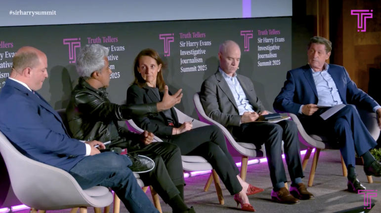 Harry Evans Summit Will the Press Fight or Fold panel