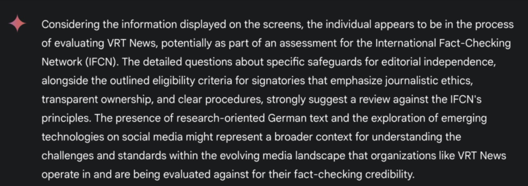 Henk van Ess Gemini summary of deciphered text on virtual reality screen image