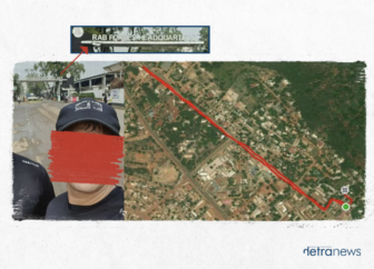 En una investigación colaborativa, Netra News identificó a un soldado de Bangladesh (izquierda) sospechoso de haber pertenecido a un “escuadrón de la muerte” — y luego halló que había sido enviado a República Centroafricana como parte de las Fuerzas de Paz de Naciones Unidas, rastreando sus recorridos en Strava (derecha) en ese país. Imagen: Toma de pantalla, Netra News