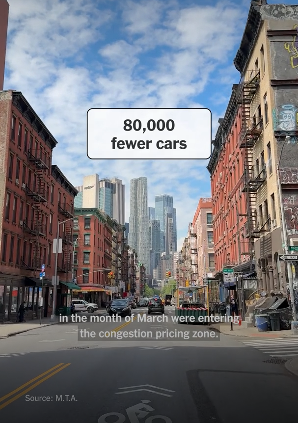 New York Times congestion zone policy impact
