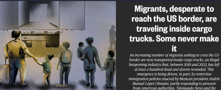 Cargo Trucks: Trap for Migrants