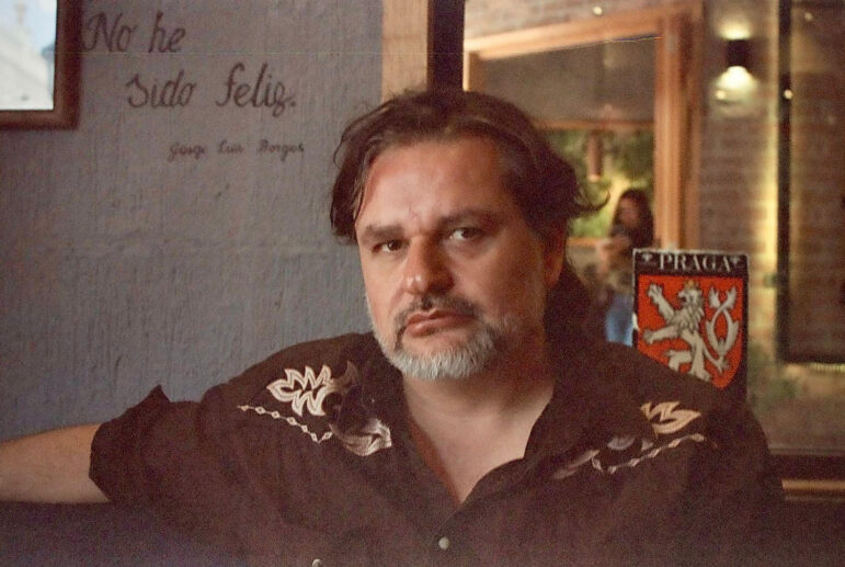 Portrait of the reporter, writer and filmmaker Diego Enrique Osorno.