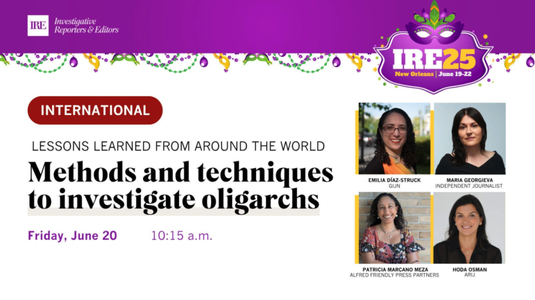 IRE25 Methods for investigating oligarchs