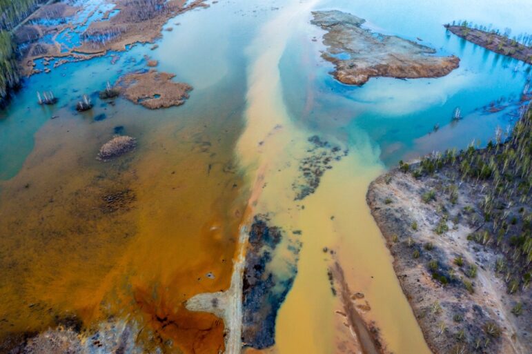 Acid,Rivers,Flowing,From,An,Industrial,Copper,Mine,Pollute,The