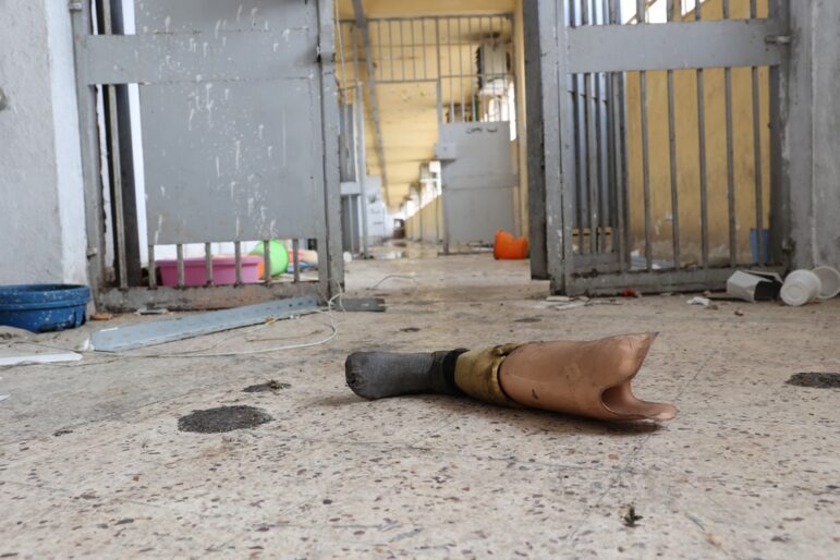 Inside Syria's Sednaya prison, after the fall of the Assad regime, December 12, 2024. Image: Shutterstock