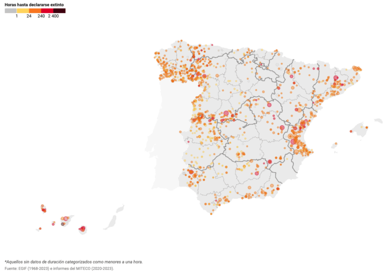 Diaro Sur tracking Spain's wildfires