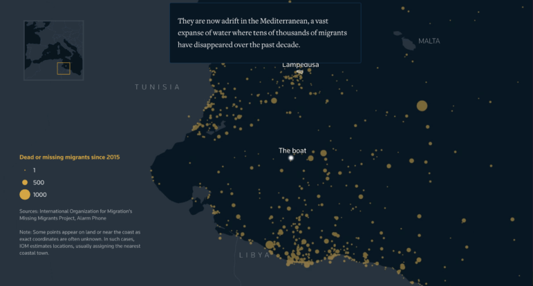 Tracking the deadly nature of Mediterranean migrant journeys