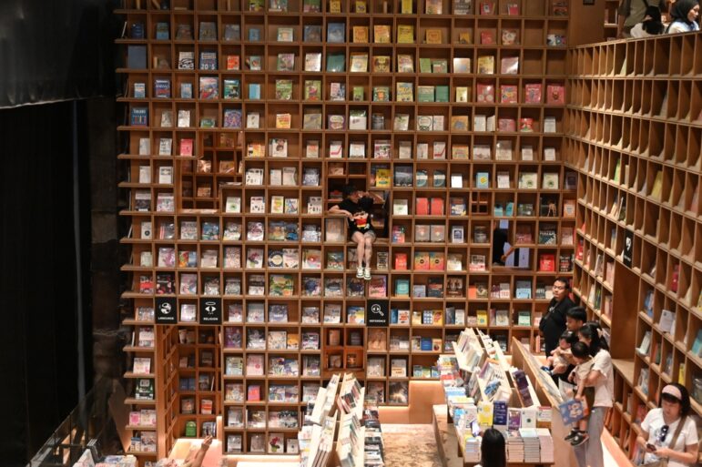 A monumental bookshop in Kuala Lumpur, Malaysia, where nooks reach up to the ceiling.