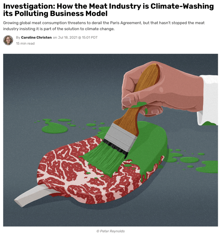 DeSmog exposé Climate-Washing by Meat Industry