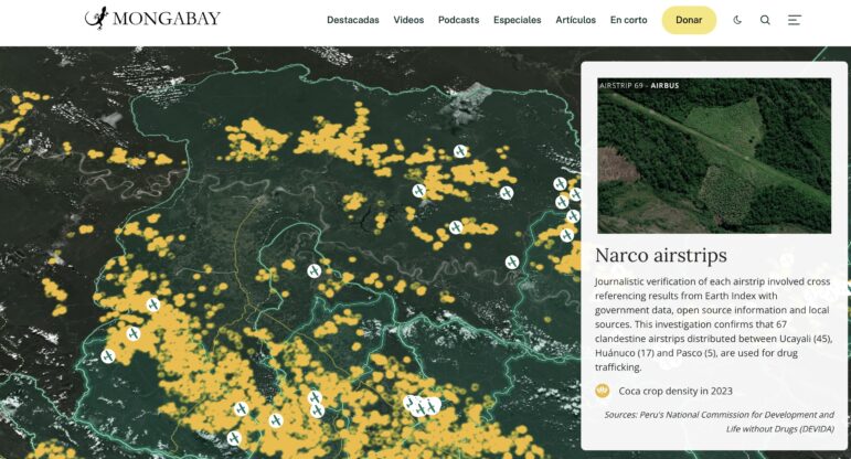 Mongabay Latam narco airstrips in Peru