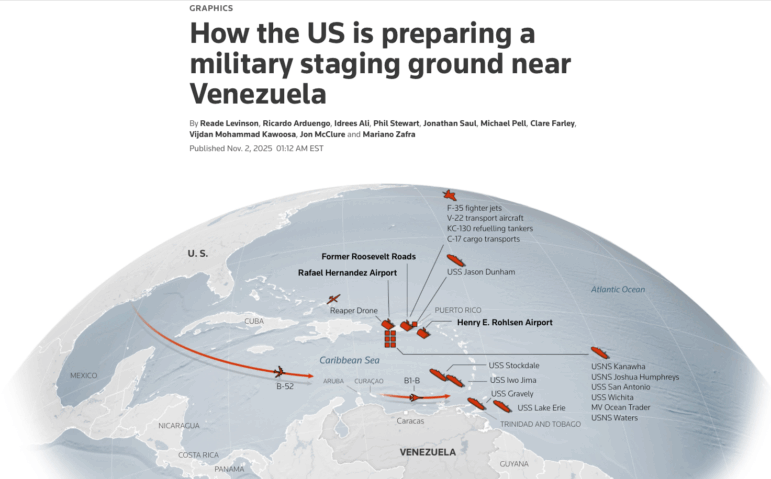 Reuters tracking US plans for possible military action in Venezuela