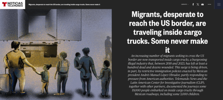 Trailer, Traps for Migrants investigation