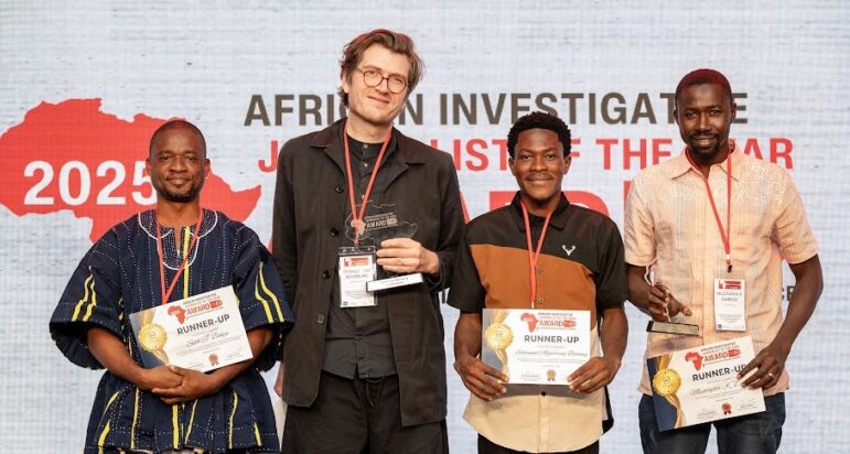 Dewald van Rensburg of South African investigative journalism unit amaBhungane has won the 2025 AIJC African Investigative Journalist of the Year Award for his series of investigations titled “City of Gold”,