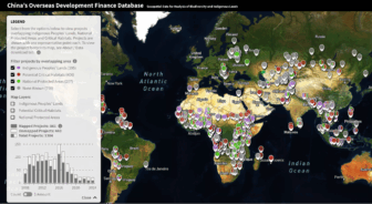 Imagen: Toma de pantalla, China Overseas Development Finance (CODF) Database
