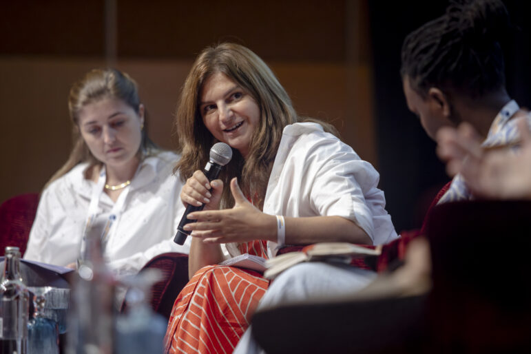 Saska Cvetkovska, from Macedonia’s Investigative Reporting Lab (IRL)