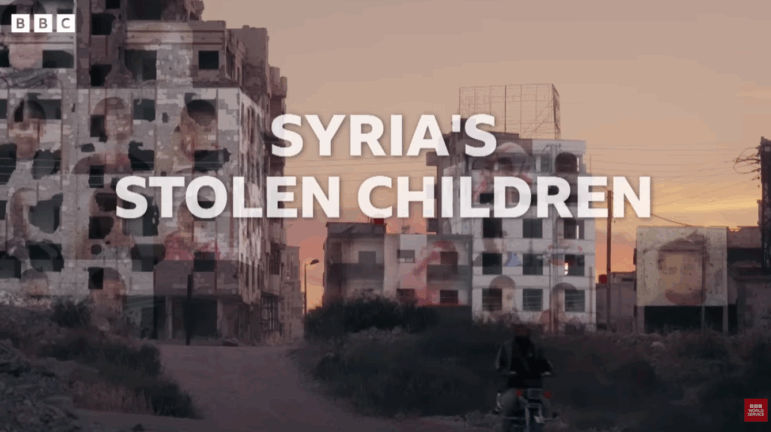 Laya, Layan, and Mohamed Ghbeis, after their release