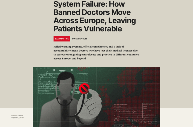 OCCRP Europe's Banned Doctors