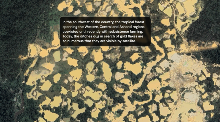Reporters Collective illegal gold mine ditches in Ghana