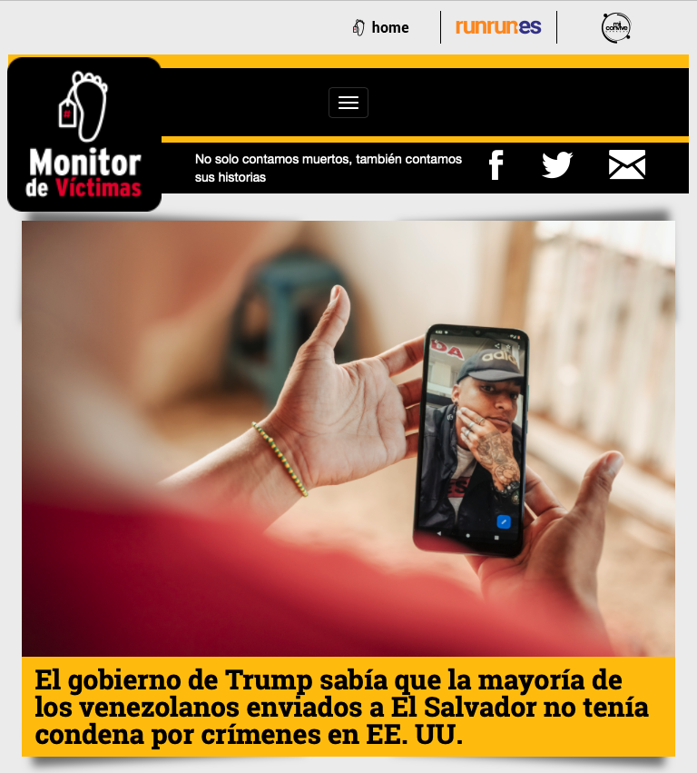 The Monitor de Victimas collaborative project