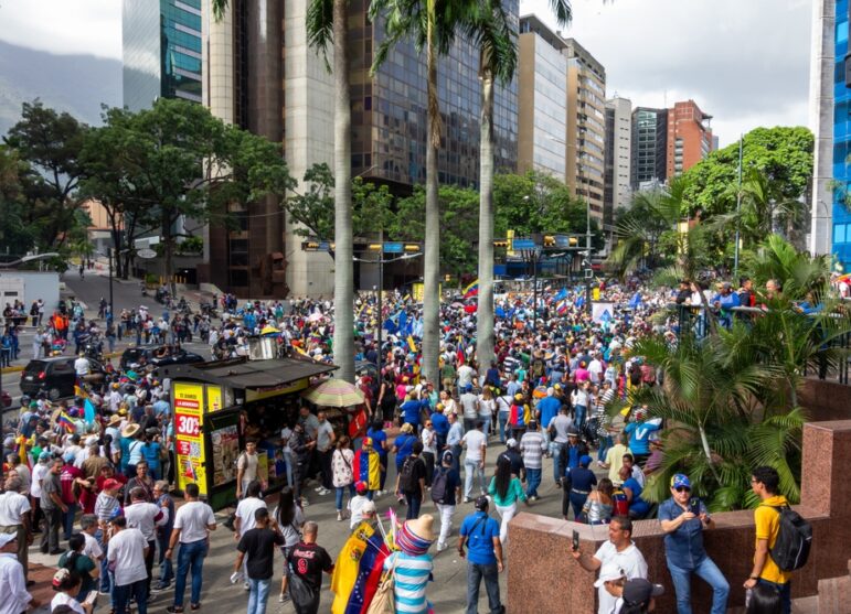 Caracas, Venezuela, election protest