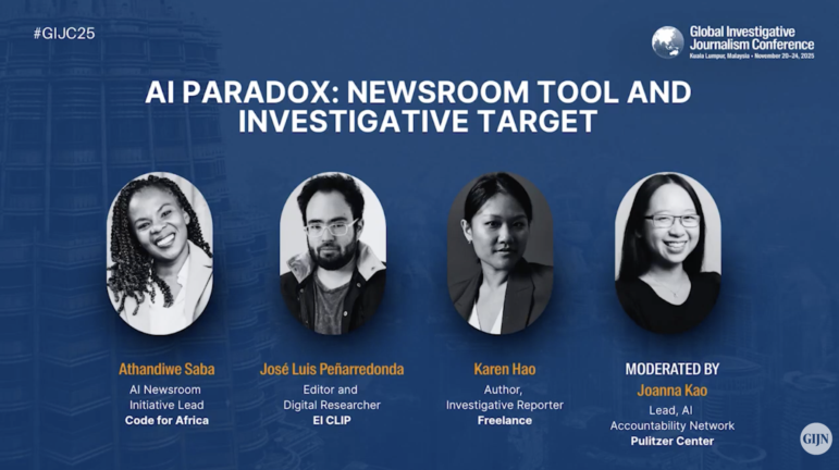 AI Paradox GIJC25 panel