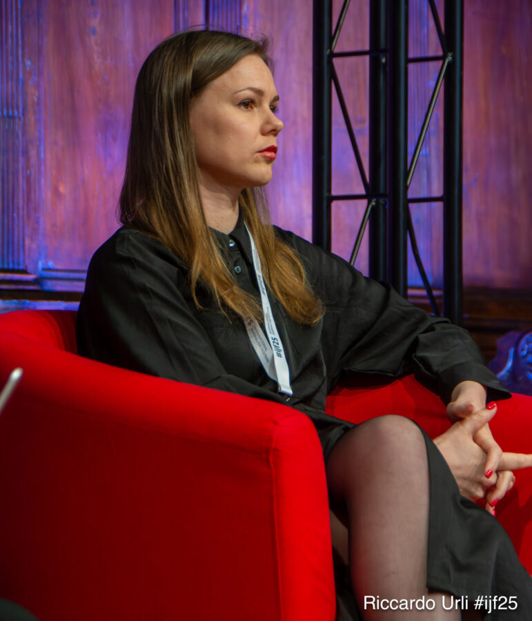 Anna Babinets was a speaker at the International Journalism Festival in Perugia last year. Image: Riccardo Urli for IJF.
