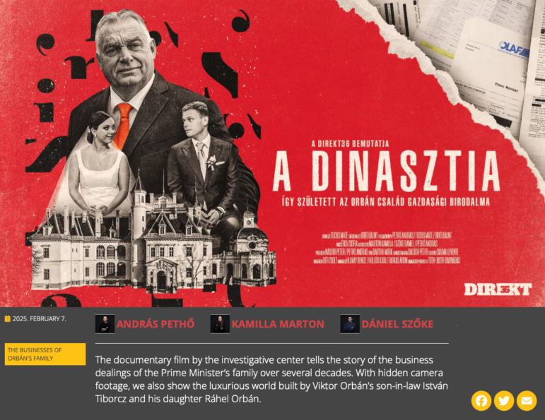 Direkt36 documentary on Viktor Orbán's political dynasty