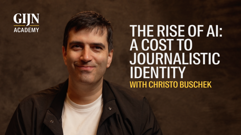 Christo Buschek, GIJN masterclass video, rise of AI