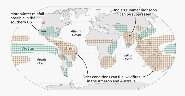 El Niño super event threatens worldwide climate