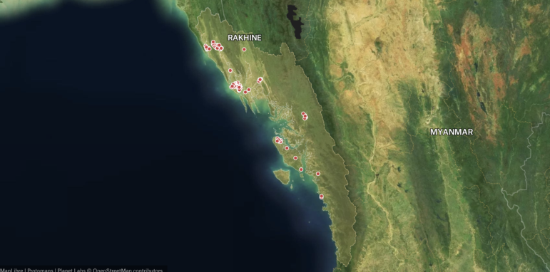 Erasure of Rohingya villages in Myanmar's Rakhine state