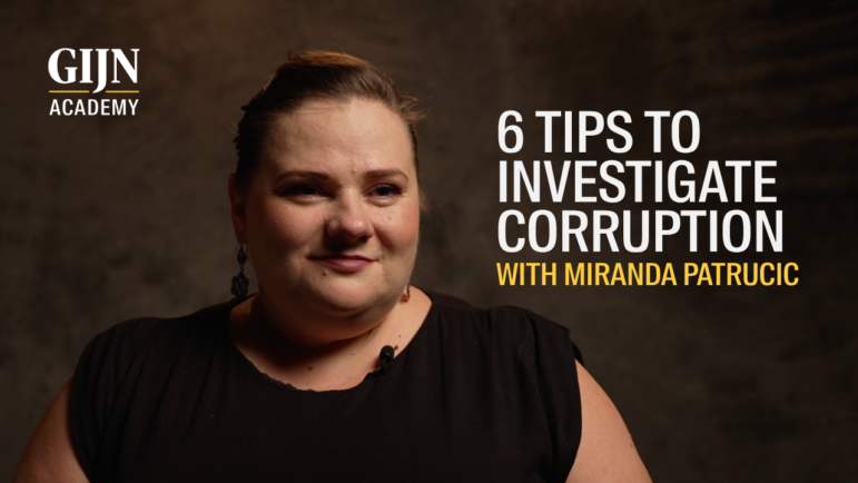 GIJN Academy Masterclass video, Miranda Patrucic