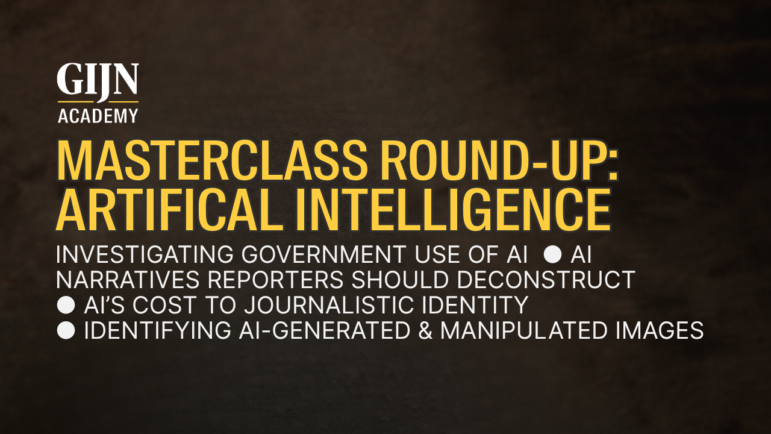 GIJN Academy masterclass video round-up: artificial intelligence