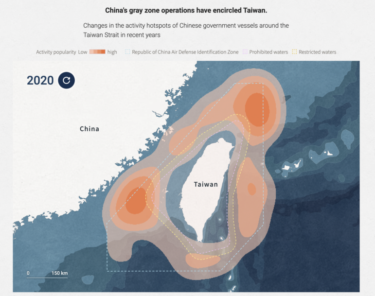 China military operations around Taiwan, Commonwealth magazine